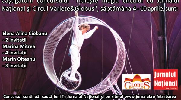 castigatorii concursului traieste magia circului cu jurnalul national si circul variete globus