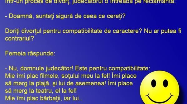 bancul zilei divort pentru compatibilitate de caractere