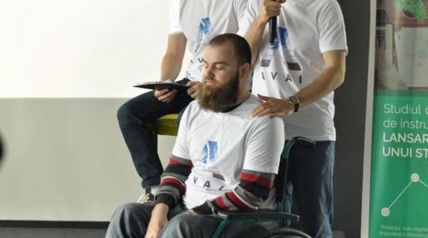 inventie moldoveneasca automobil adaptat pentru o persoana ce se deplaseaza cu scaunul cu rotile