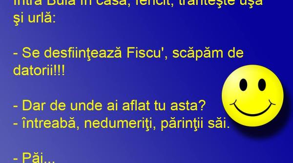 bancul zilei in familia lui bula numai bucurii cum au scapat de datorii