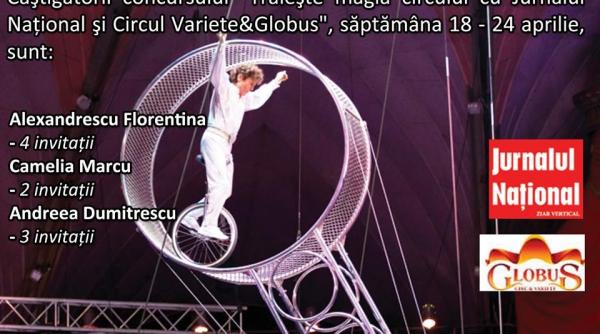 castigatorii concursului traieste magia circului cu jurnalul national si circul variete globus