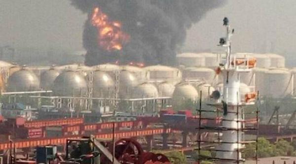 explozie puternica la un depozit de produse chimice din estul chinei