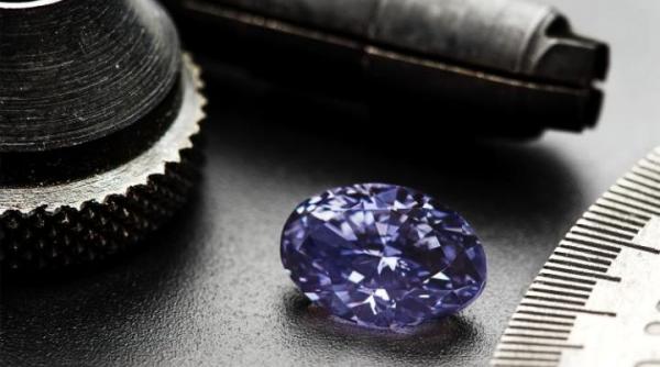 un extraordinar diamant violet de 2 83 carate a fost prezentat in australia