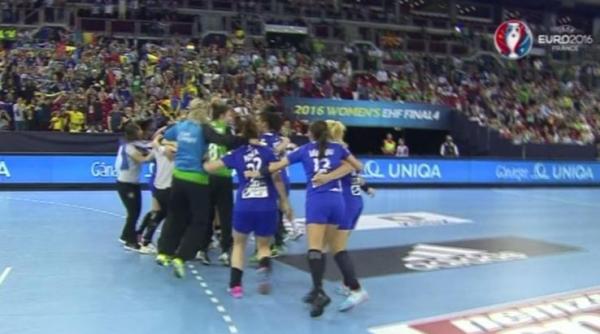 handbal feminin csm bucuresti s a calificat in finala ligii campionilor dupa cu 27 21 vardar skopje