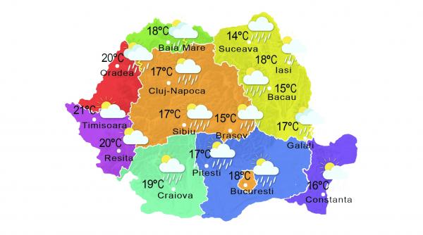 prognoza meteo 9 mai averse si vreme instabila