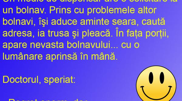 bancul zilei lumanarea aprinsa la capul pacientului aprinde speranta