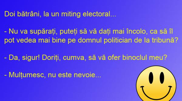 bancul zilei politicienii in vizorul alegatorilor