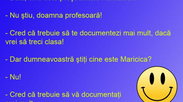 bancul zilei replica lui bula de la scoala o socheaza pe profesoara