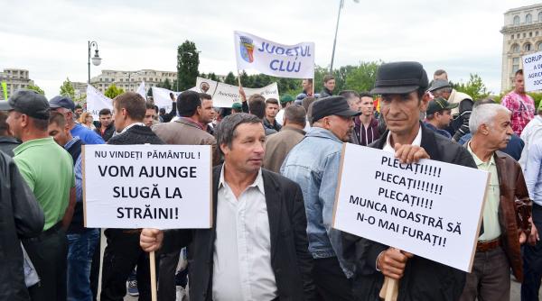 bucurestiul a fost luat din nou cu asalt de fermieri