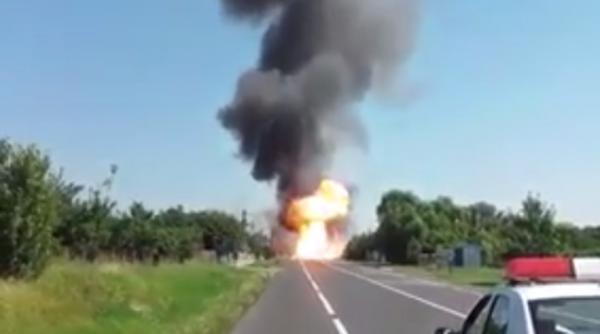 incendiul de mihailesti circulatia pe dn 2 reluata dupa aproape opt ore