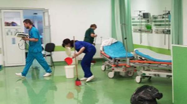 situatie fara precedent la upu a spitalului judetean arad spital inundat pacienti evacuati