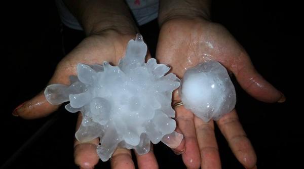 grindina mai mare decat oul de gaina a facut prapad in timis