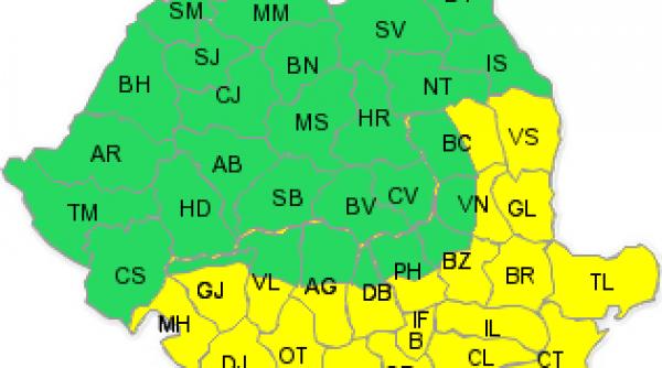 avertizare meteo cod galben de canicula in aproape jumatate din tara