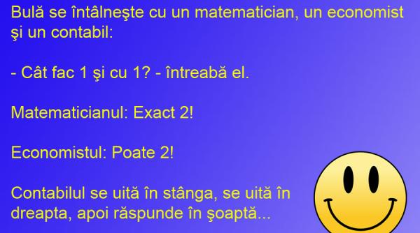 bancul zilei 1 1 bula