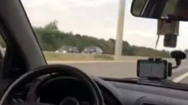 video accident cumplit pe o autostrada din belgia