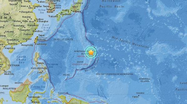 un cutremur de 7 7 grade s a produs in insulele mariane de nord usgs