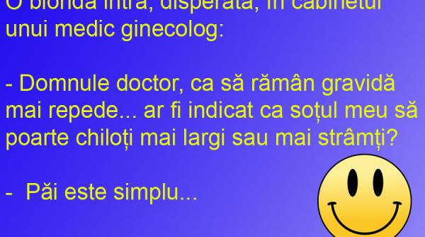 bancul zilei o blonda afla cum se ramane gravida nu e cum isi inchipuia ea