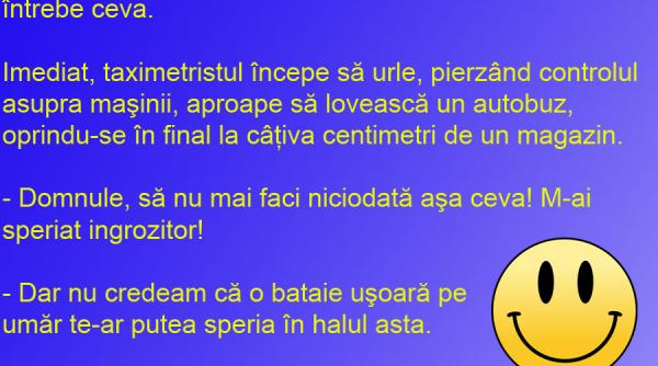 bancul zilei ultimul taxi din viata lui