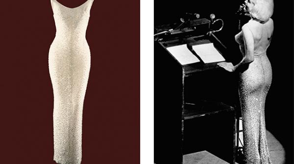 celebra rochie a actritei marilyn monroe in care i a a cantat lui kennedy va fi scoasa la licitatie