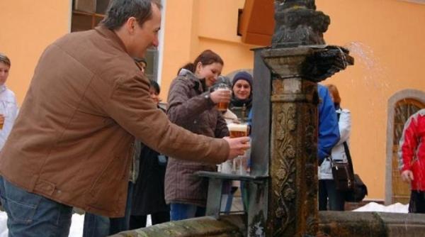 prima fantana cu bere din europa a fost inaugurata