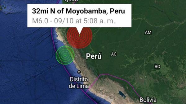cutremur in peru de 6 1 grade in nordul tarii
