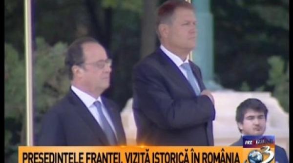 presedintele francois hollande primit cu onoruri militare la palatul cotroceni