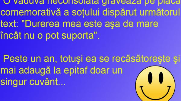 bancul zilei vaduva neconsolata o sotie devotata