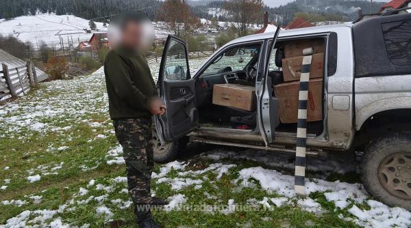 traficant de tigari oprit cu focuri de arma de politistii de frontiera