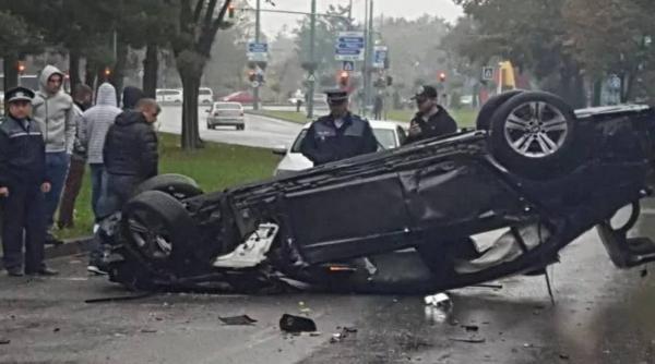 un sofer vitezoman s a rasturnat in centrul timisoarei