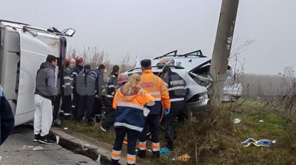 giurgiu accident in lant provocat de un sofer beat