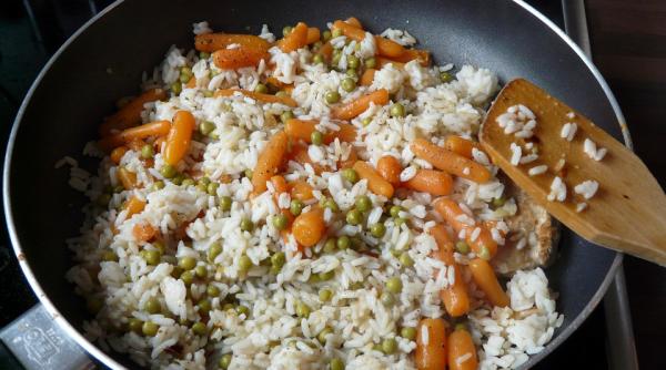 risotto cu legume verzi