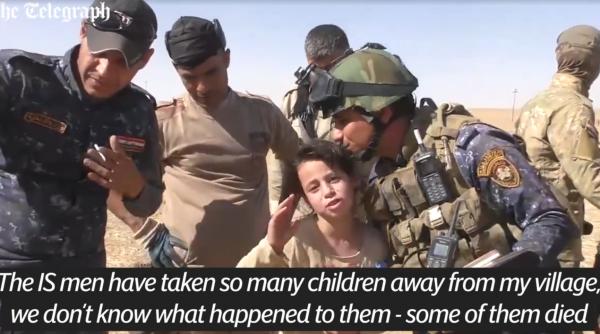 momente emotionante o fetita le multumeste soldatilor pentru ca au salvat o din mainile teroristilor