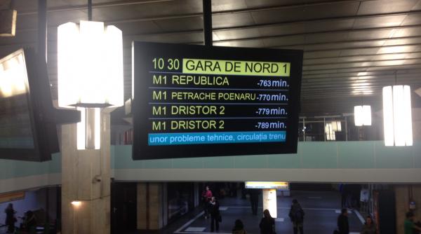 foto noi probleme la metrou o defectiune a provocat aglomeratie in statii