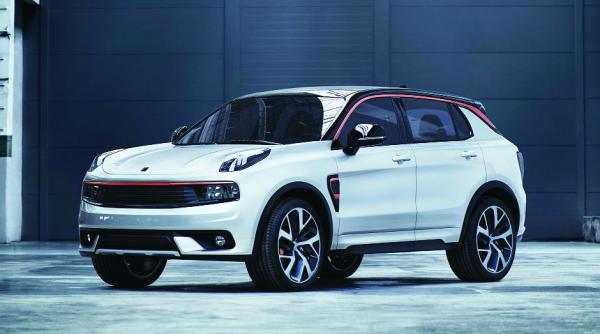 geely atac frontal la tesla