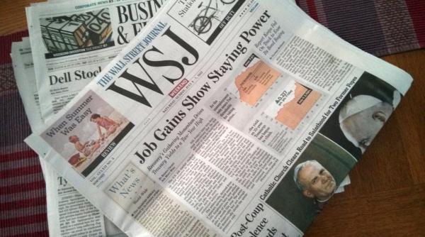 wall street journal renunta la unele sectiuni din cauza scaderii veniturilor din publicitate