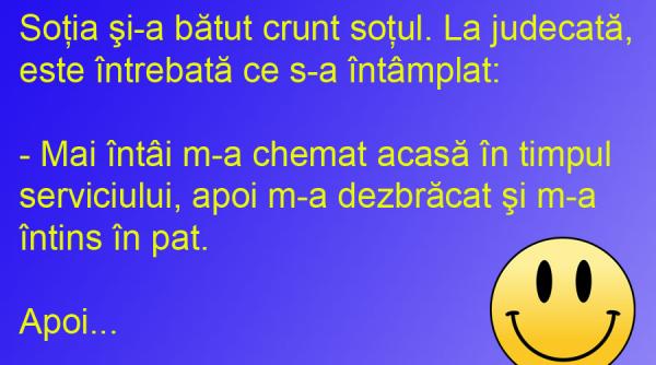 bancul zilei mica surpriza a sotului marea dezamagire a sotiei