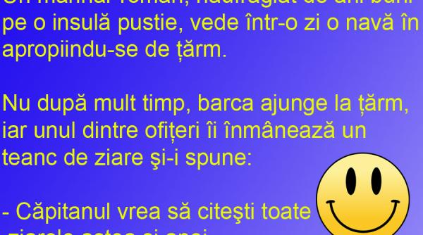 bancul zilei un naufragiat roman este salvat doar conditionat