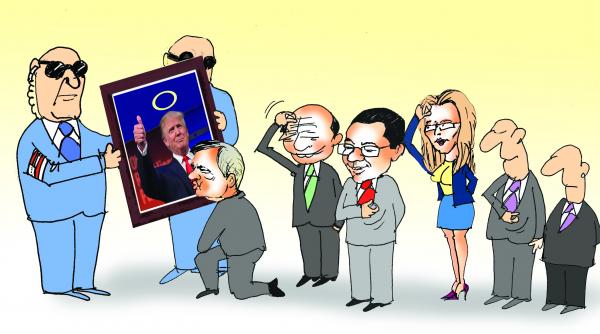 mesajul politicienilor romani in trump we trust