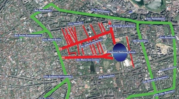 romania polonia trafic rutier restrictionat in zona arenei nationale