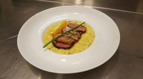 risotto cu hribi si castane si piept de rata by chef paul siserman