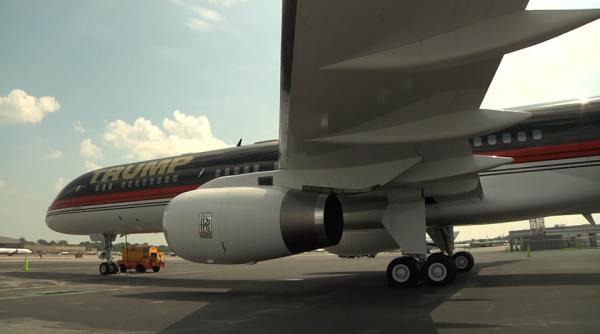 video iata cum arata interiorul avionului de 80 de milioane de lire sterline al lui trump cu cinema si baie de aur