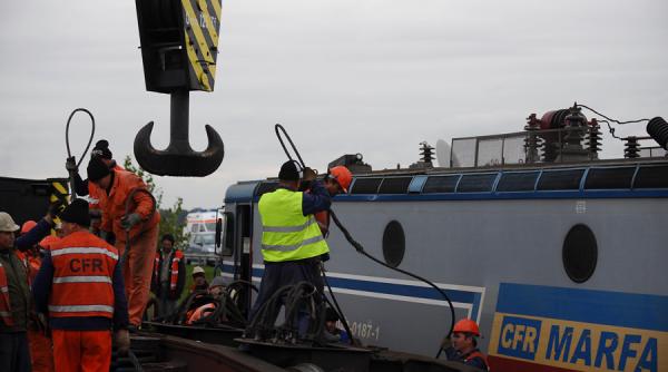 harghita tren marfar incarcat cu azotat de amoniu deraiat la ditrau