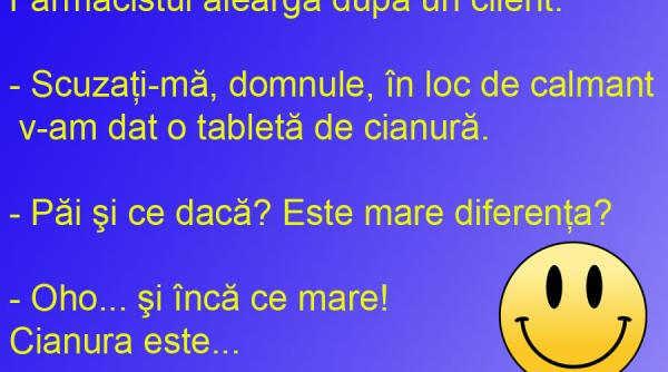 bancul zilei te agiti si mai tare cand iei cianura pentru calmare