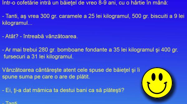 bancul zilei un copil inteligent nu ramane niciodata corijent