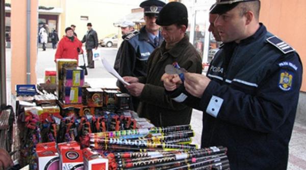 politistii desfasoara actiunea foc de artificii autoritatile au confiscat 122 kg de articole pirotehnice