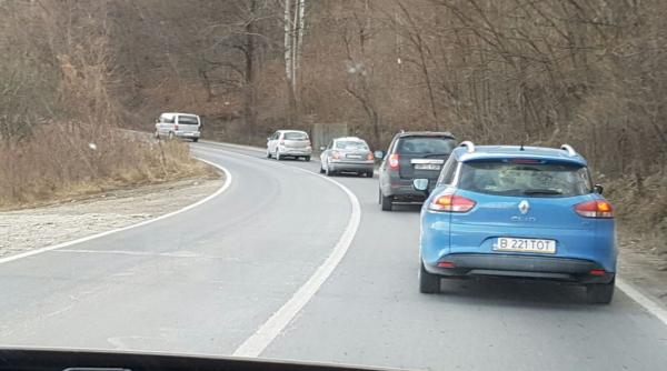 trafic aglomerat si pe dn1 a se circula in coloana