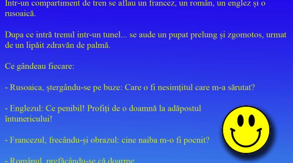 bancul zilei psihologia din tunel nu se potriveste cu realitatea din tren