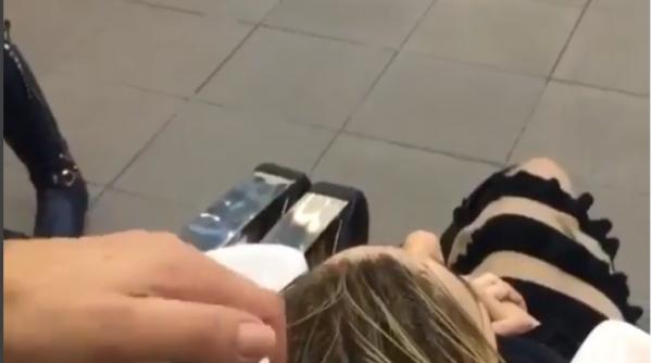 o tanara si a vopsit parul cu nutella