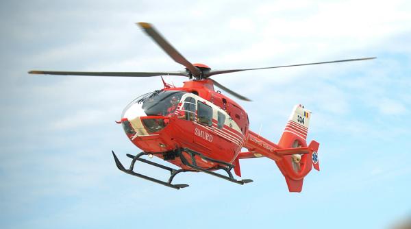 accident pe dn1 a un elicopter smurd trimis pentru a prelua un ranit