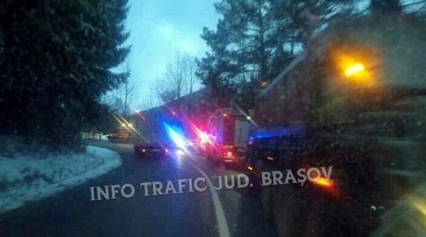 tir cu detergent lichid coroziv rasturnat pe dn73